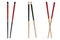 Asian wooden chopstick  isolated