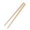 Asian wooden chopstick  isolated