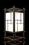 Asian Wooden Night Lamp. 3d Rendering