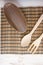 Asian Wooden utensils for background