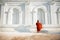 Asian young little Buddhist monks