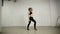 Asian young woman dancing in the studio modern and variety choreography Jazz-funk