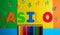 Asilo Kindergarten pencil color arrow background