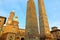 Asinelli and Garisenda towers Bologna landmark, Italy
