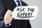 Ask The Expert Business Concept