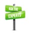 ask the experts road sign illustration