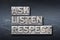 Ask listen respect block