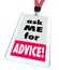 Ask Me For Advice Badge Help Assistance Customer Support Service