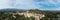 Asolo village in a panormaic view from above