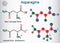 Asparagine L-asparagine , Asn, N amino acid molecule. Ionized and non-ionized zwitterion forms. Structural chemical formula