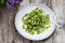 Asparagus and broad bean salad