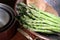 Asparagus in Copper Colander