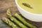 Asparagus cream soup