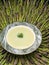 Asparagus cream soup