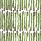 Asparagus fun seamless pattern. Organic background. Vector illustration