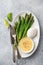 Asparagus, poached egg and hollandaise sause