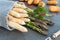 Asparagus and potatos