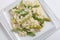 Asparagus risotto from above