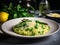 asparagus risotto wth lemon, basil and parmesan