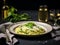 asparagus risotto wth lemon, basil and parmesan