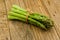 Asparagus rustic wooden table