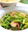 Asparagus stir fried with prawns