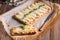 Asparagus tart with feta cheese