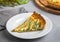 Asparagus tart, vegan quiche homemade pastry, healthy foods