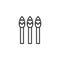 Asparagus vegetable line icon