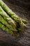 Asparagus on wood