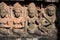 Asparas and devatas, stone carving of Angkor wat