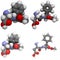 Aspartame molecule