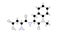 aspartame molecule, structural chemical formula, ball-and-stick model, isolated image sugar substitute