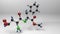 Aspartame molecule structure illustration.