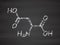 Aspartic acid (L-aspartic acid, Asp, D) amino acid molecule