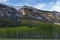 Aspen Forest Mountain Ridge Springtime Landscape Alberta Foothills Natural Parkland Canadian Rockies Canmore Bow Valley