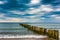 Asperitas clouds over the Baltic sea, Lithuania