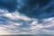 Asperitas clouds over the Baltic sea, Lithuania