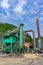 Asphalt hot mix plant.  It is consists of cold aggregate system, drying system, dust collecting system, hot aggregate lifting, mix