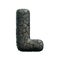 asphalt letter L - Capital 3d tarmac font - suitable for road, transport or highway related subjects