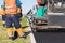 Asphalt pavement construction works