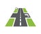 Asphalt road icon - well-maintained roadway