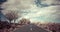 Asphalt road in volcanic desert Tenerife, Canary