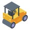 Asphalt roller icon, isometric style