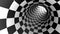 Aspiration chess metaphor. 3D animation. Seamless looping