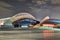 Aspire Dome at night. Doha, Qatar