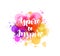 Aspire to Inpire lettering on watercolor painted background