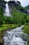 Assafossen waterfall and the woodland