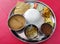 Assamese vegetarian lunch thali