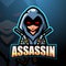 Assassin mascot esport logo design